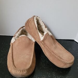 UGG Men's Brown Suede Slip-Ons